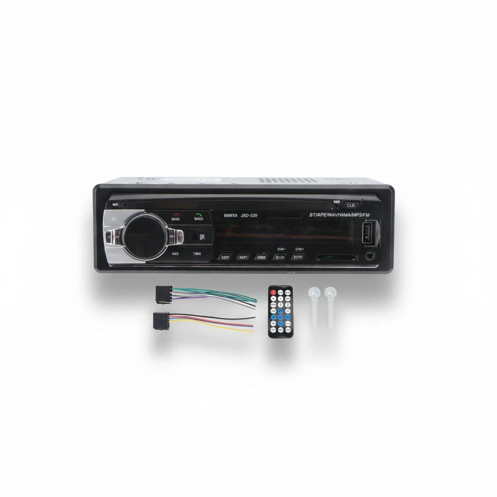 Car Stereo FM Radio MP3 Audio Player SupportPhone with USB/SD MMC Port Car Electronics In-Dash (IOS Plug)