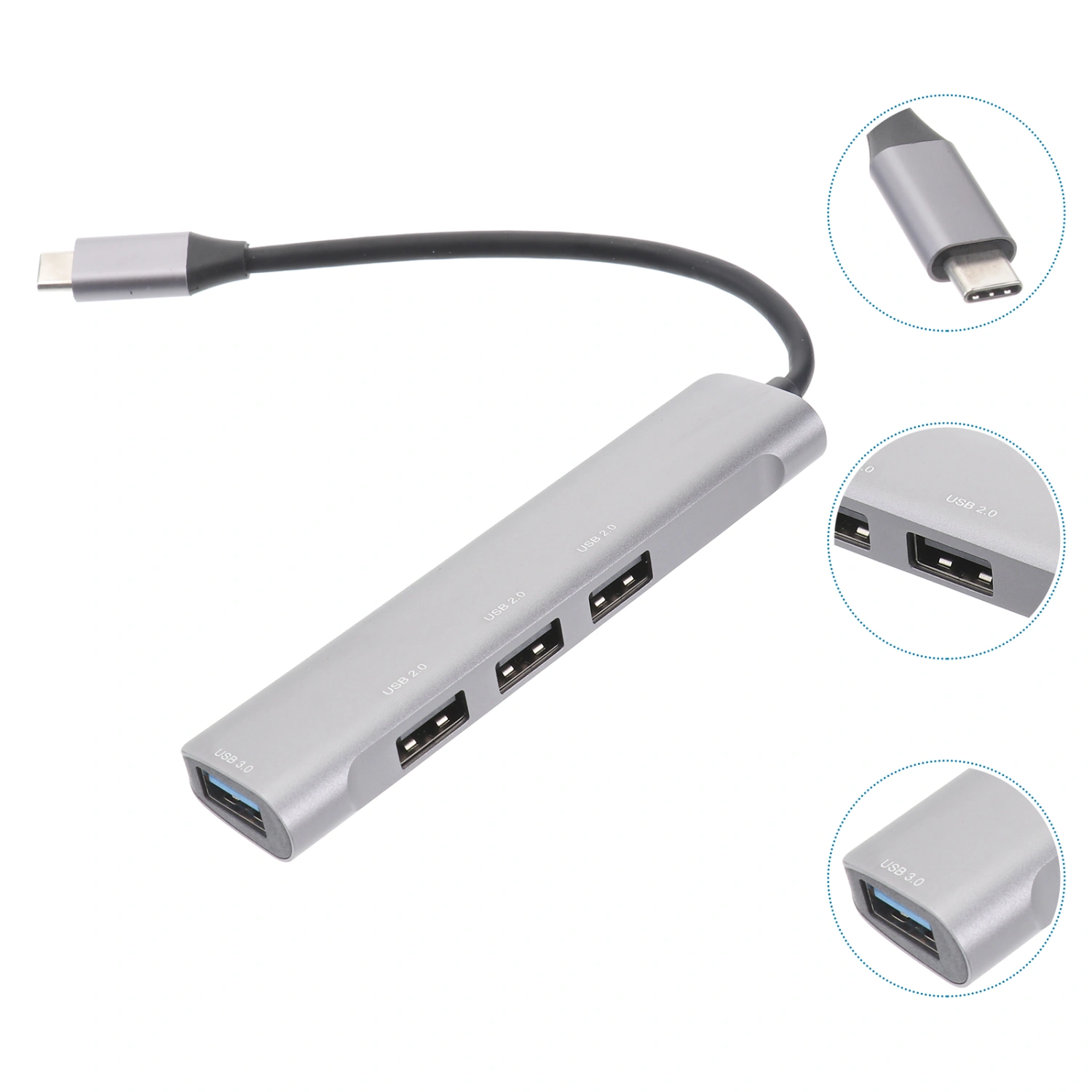 Type-C 4 In 1 Expansion Transfer Adapter Dock Holder Hub Computer Accessories
