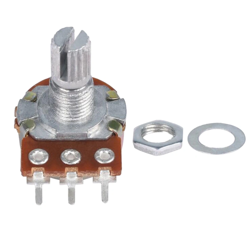 B10k Potentiometer Long Knurled Split Shaft Electric Bass Guitar Volume and Tone Pots Audio Taper Switch Potentiometer