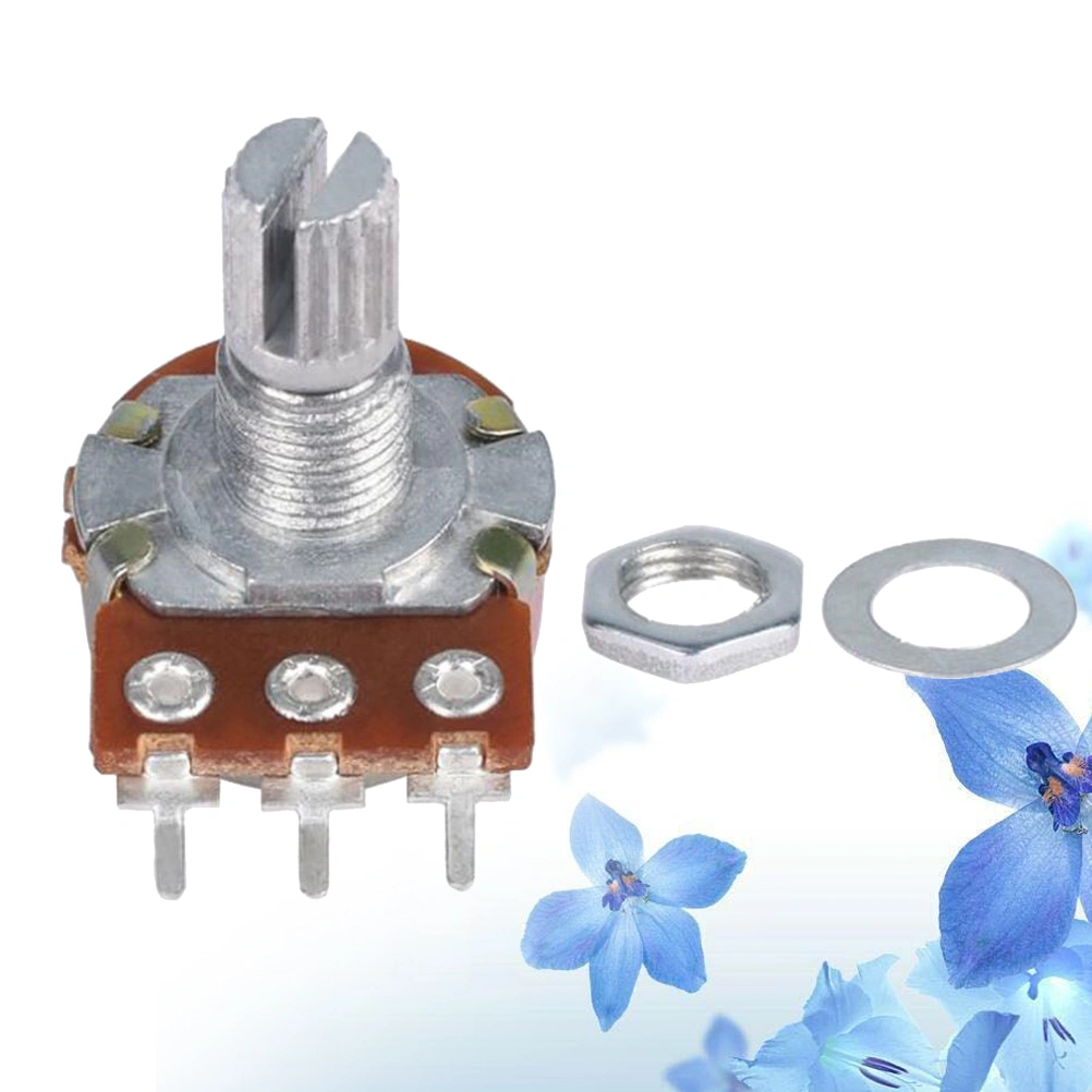 B10k Potentiometer Long Knurled Split Shaft Electric Bass Guitar Volume and Tone Pots Audio Taper Switch Potentiometer