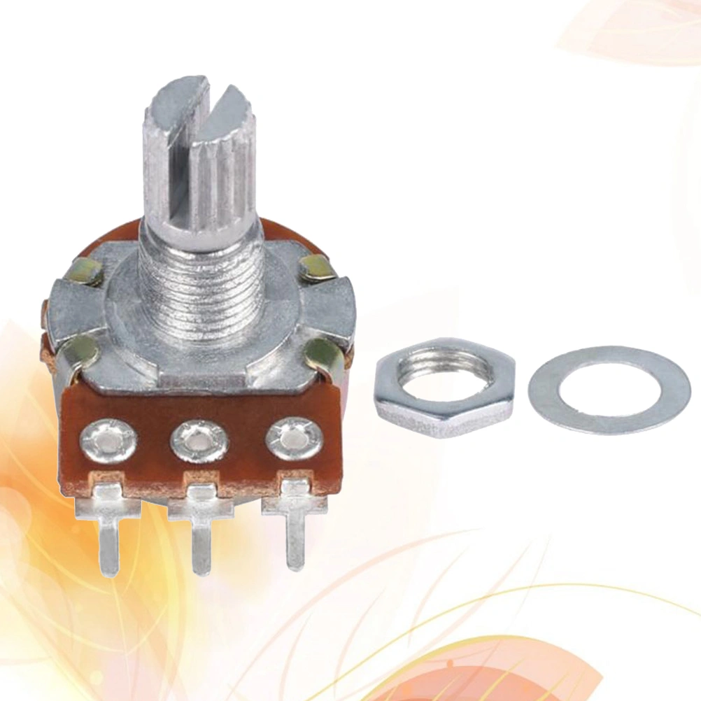 B10k Potentiometer Long Knurled Split Shaft Electric Bass Guitar Volume and Tone Pots Audio Taper Switch Potentiometer