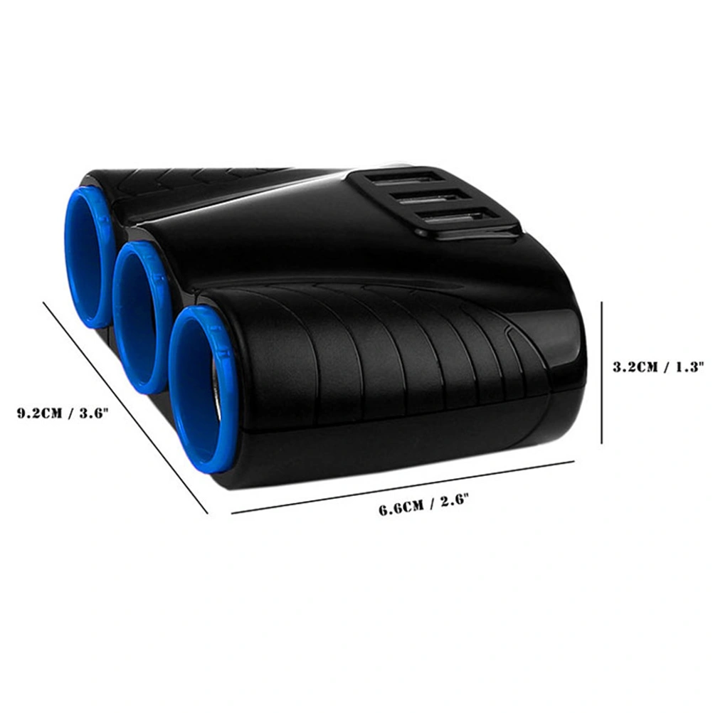 Cigarette Lighter Adapter Multiple Ports USB Car Charger Cigarette Lighter Splitter