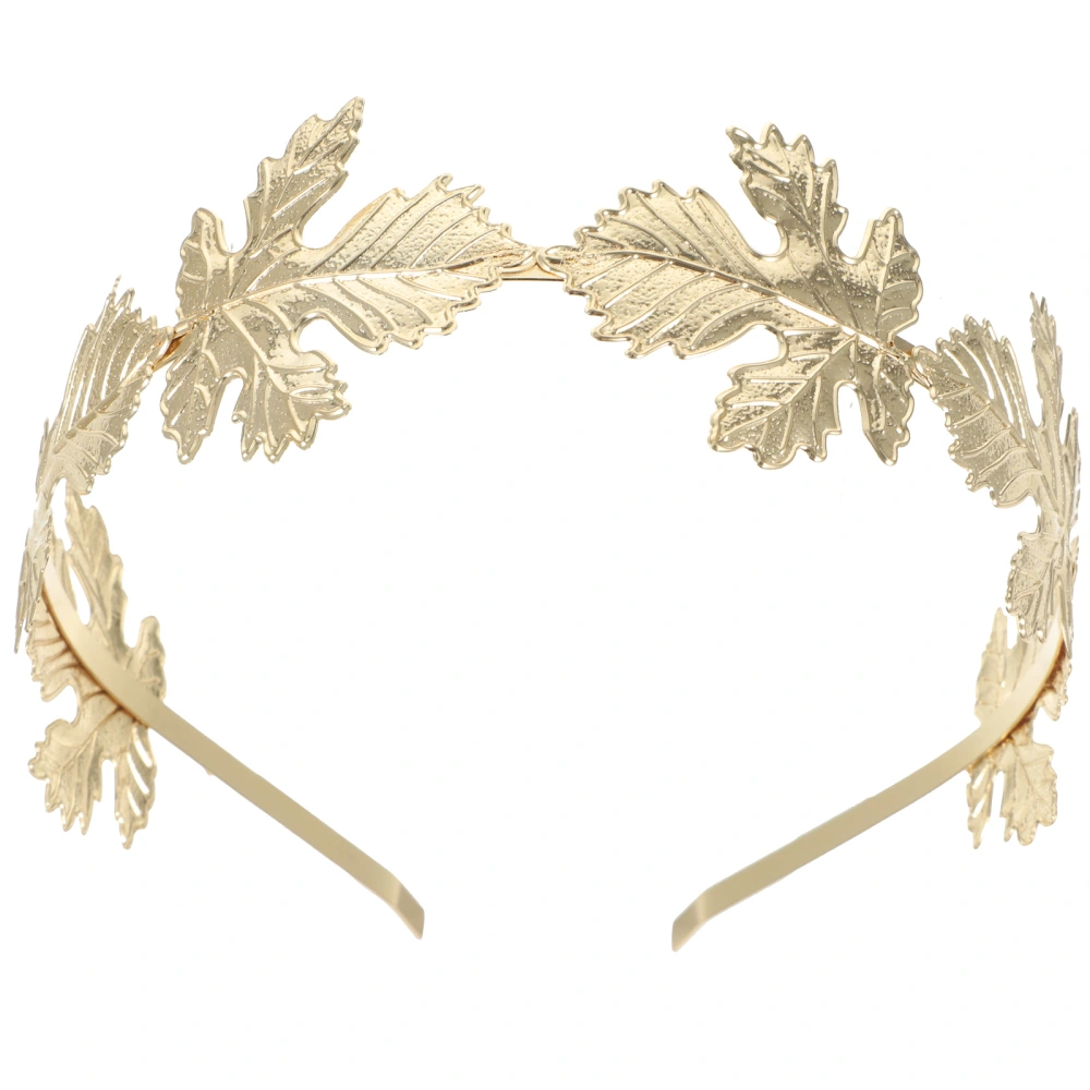 Greek Crown Metal Headband Leaf Wedding Headband Prom Headband Leaf Crown Headpiece