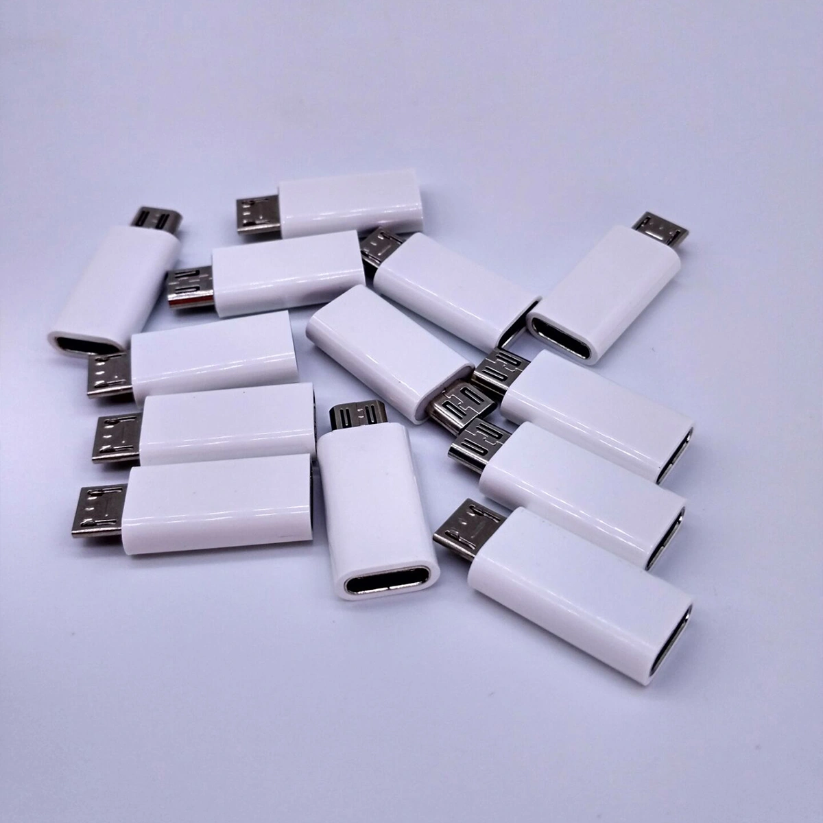 2PCS/Set Type-C Female to Micro USB Data Adapter for Tablet Phone and Laptop (White)
