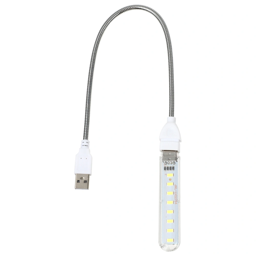 Night Light USB Powered Flexible Computer Lamp Gooseneck 8 LEDs Night Lamp