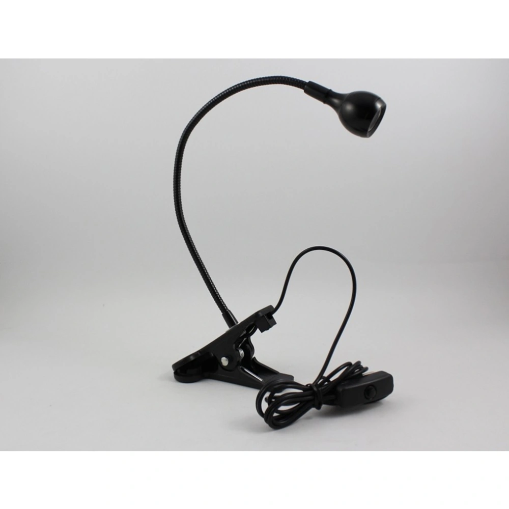 Clip Table Lamp LED USB Flexible Clamp Night Light Bedside Desktop Lamp For School Home (Warm White Light)