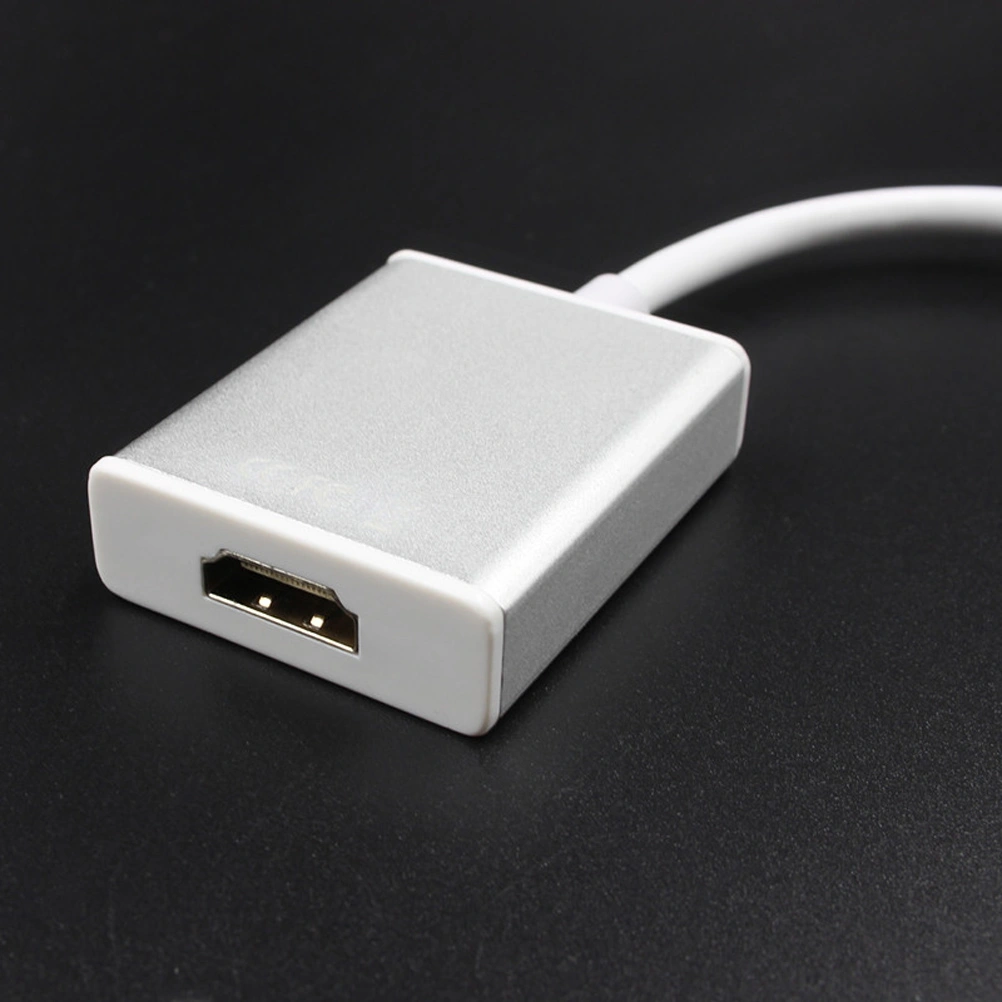 USB-C Type C USB 3.1 Male to 1080P 4Kx2K HDTV Adapter Cable for 12" (Silver Grey)