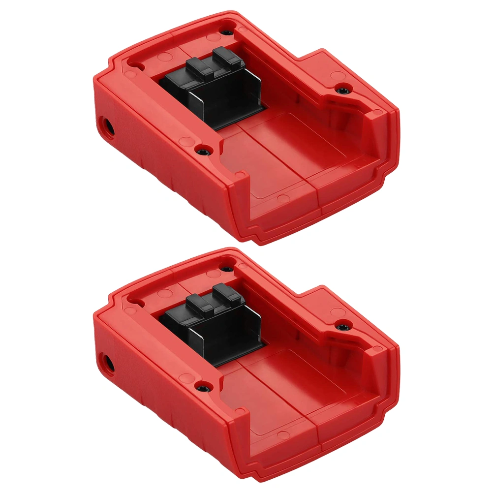 2pcs USB Ports Battery Charger Adapter Converter Compatible for Milwaukee M18