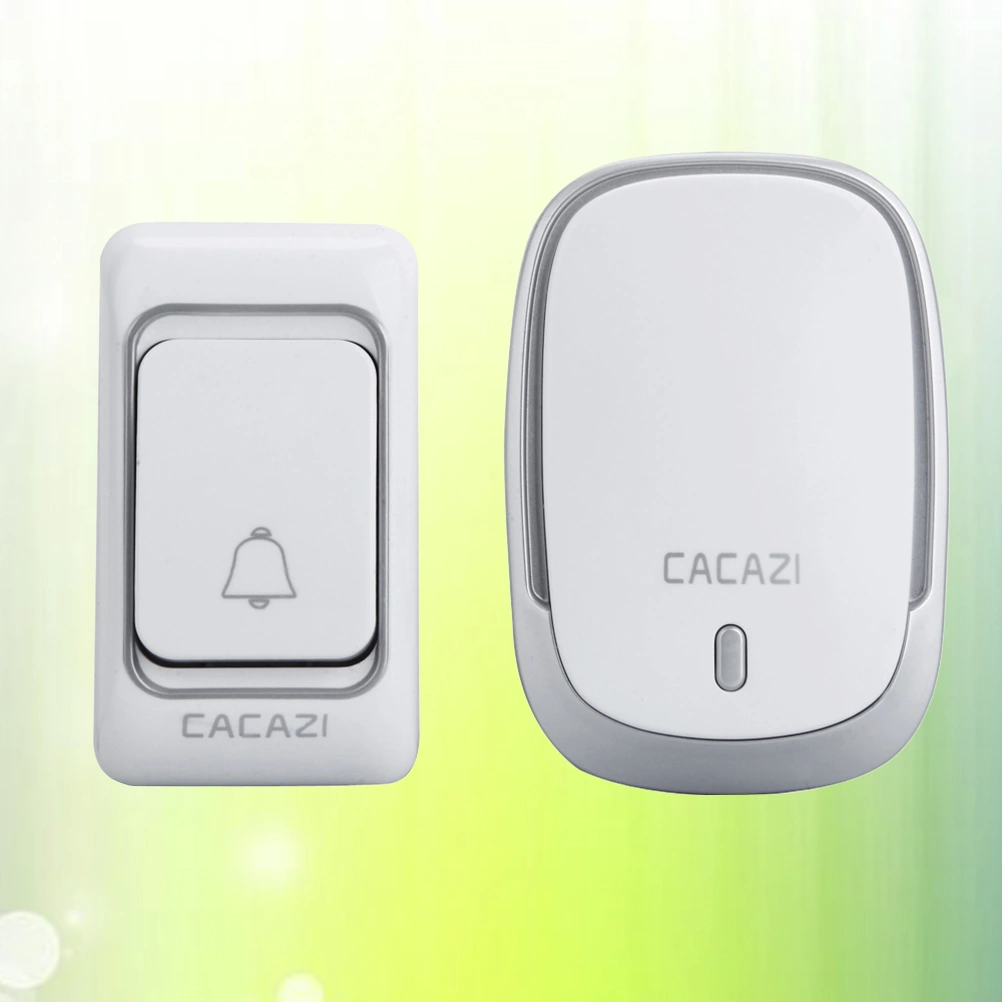 K01-AC Intelligent Domestic Doorbell Wireless Calling Device 200 Meters Wireless Doorbell without Battery (US Plug Silver)