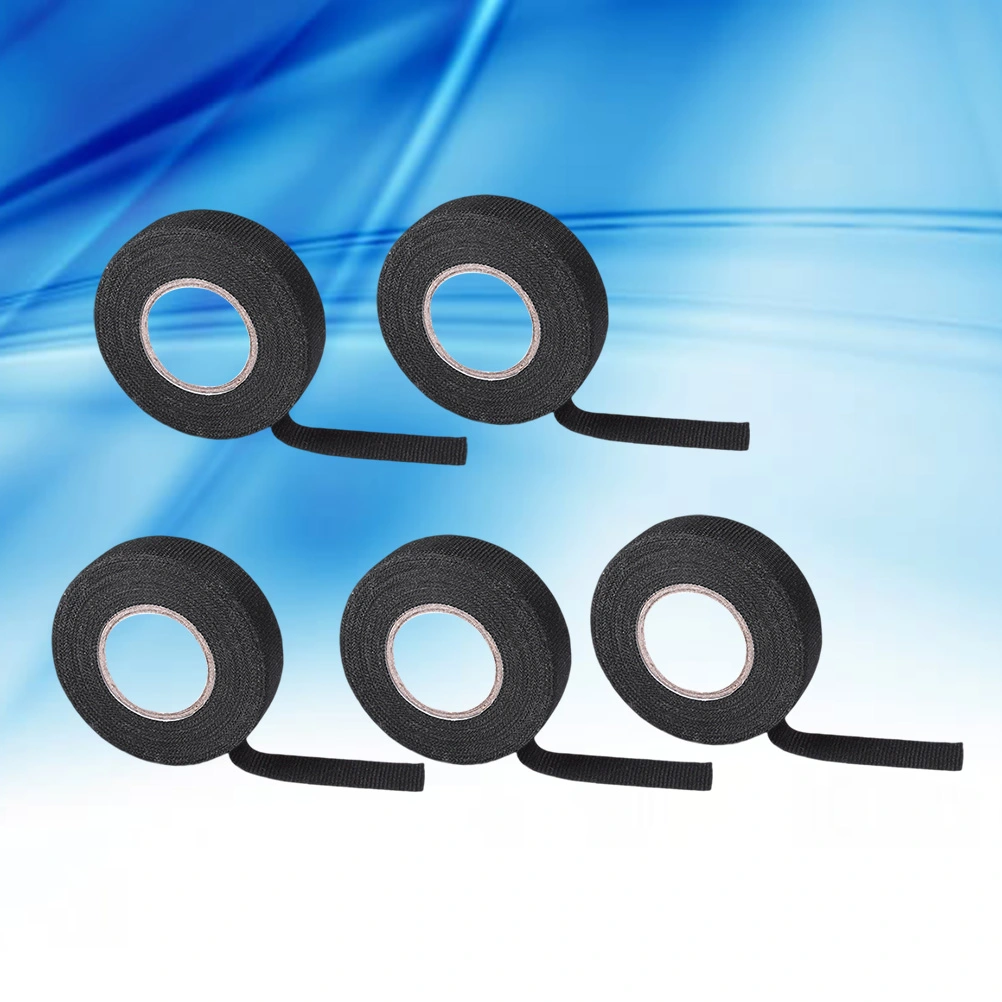 5 Rolls Harness Tape High Temp Wiring Loom Harness Self-Adhesive Electrical Tape for for Car Engine Electrical Wiring