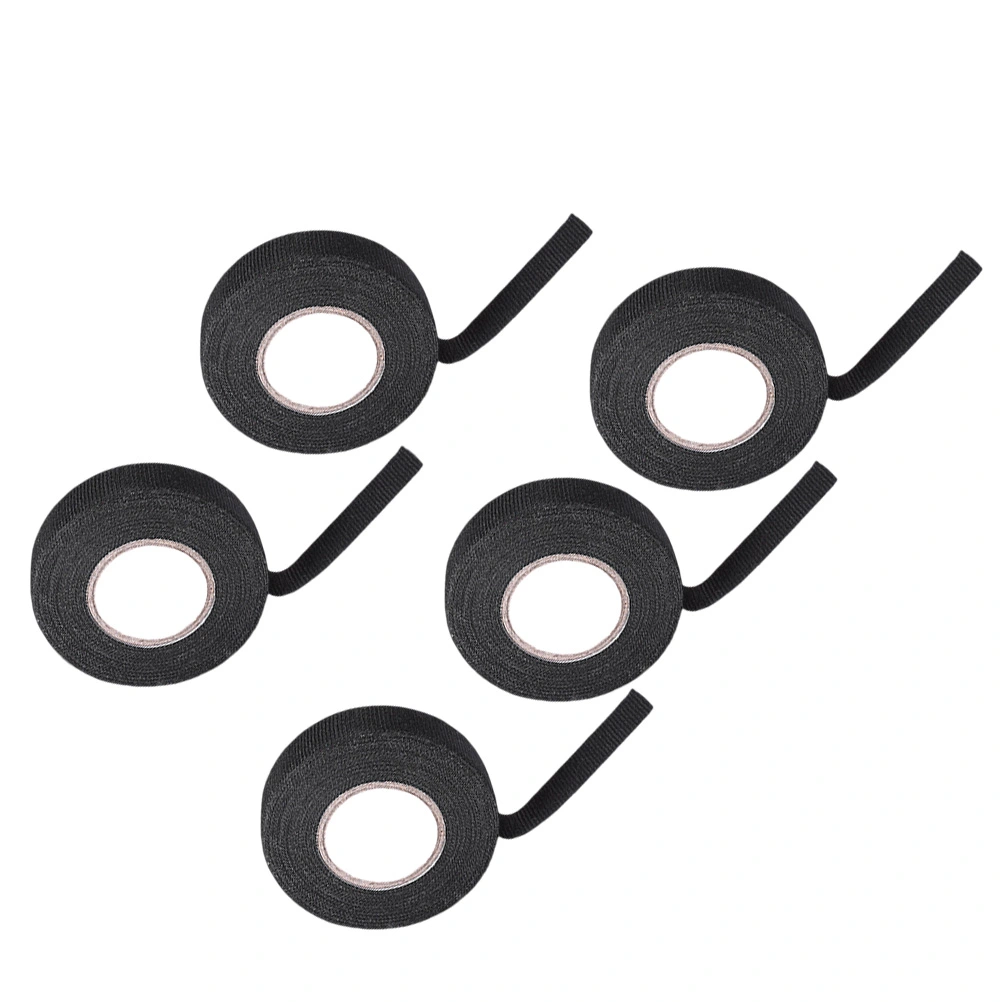 5 Rolls Harness Tape High Temp Wiring Loom Harness Self-Adhesive Electrical Tape for for Car Engine Electrical Wiring