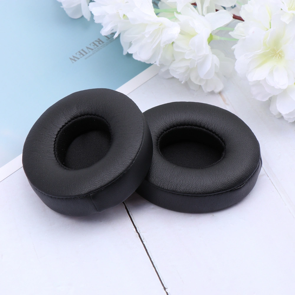 2PCS Replacement Ear Pads Wireless Headphone Covers Headset Pads Sponge Earpads Cushions Compatible for 3 2 Black