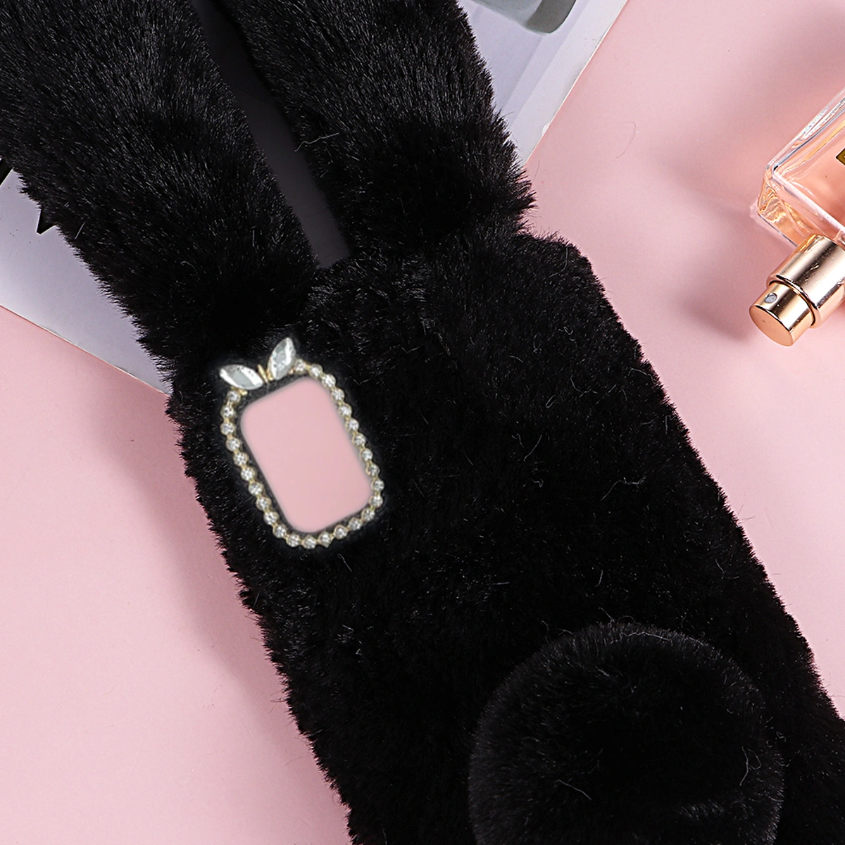 Plush Rabbit Shape Phone Shell Chic Phone Protector Compatible for Moto G Stylus