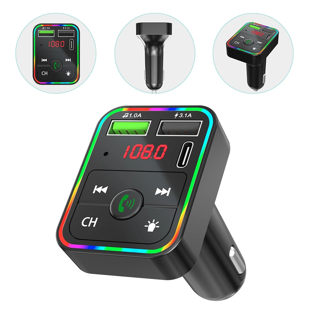 Car Wireless Adapter Radio Wireless Transmitter Car Kit Dual Usb Charger