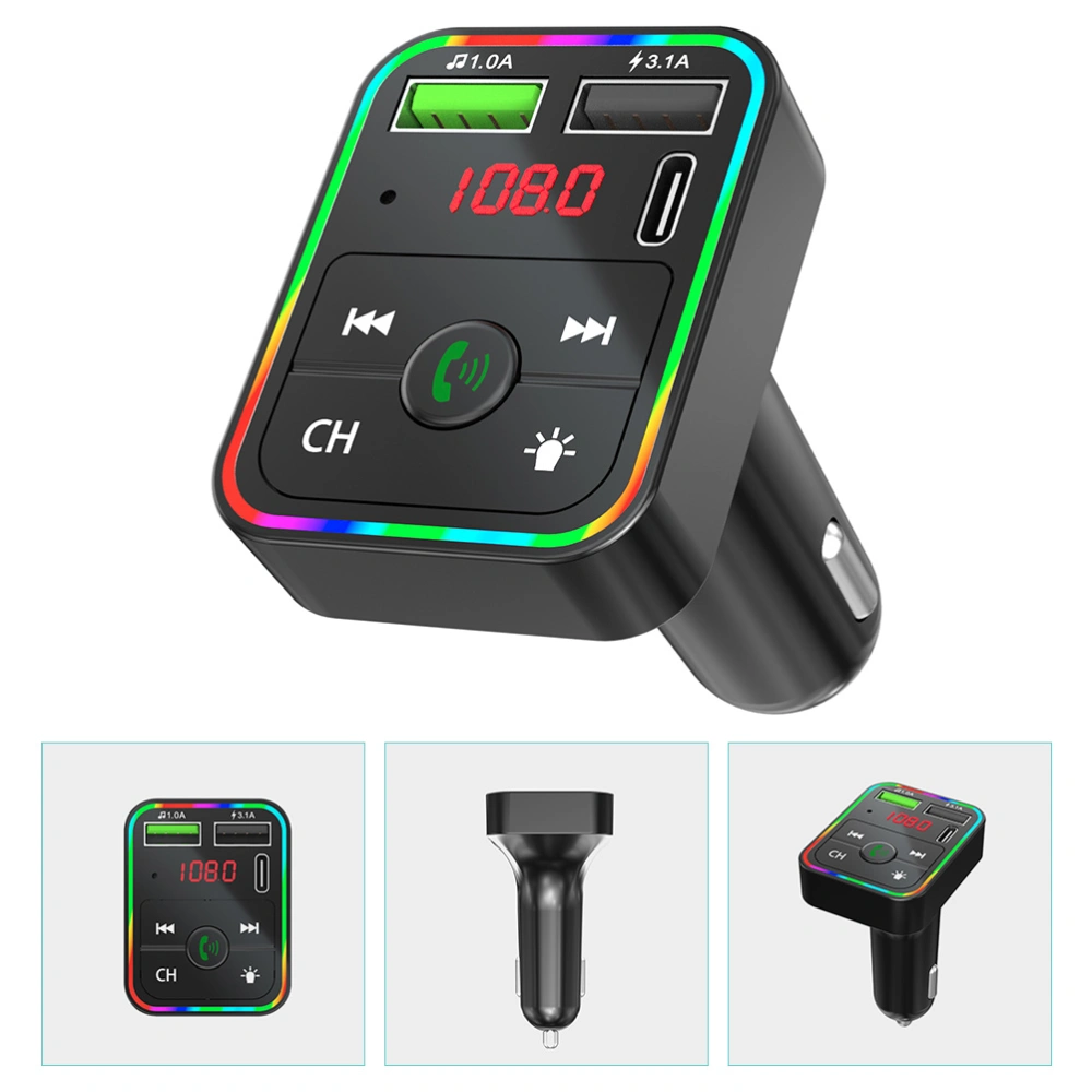 Car Wireless Adapter Radio Wireless Transmitter Car Kit Dual Usb Charger