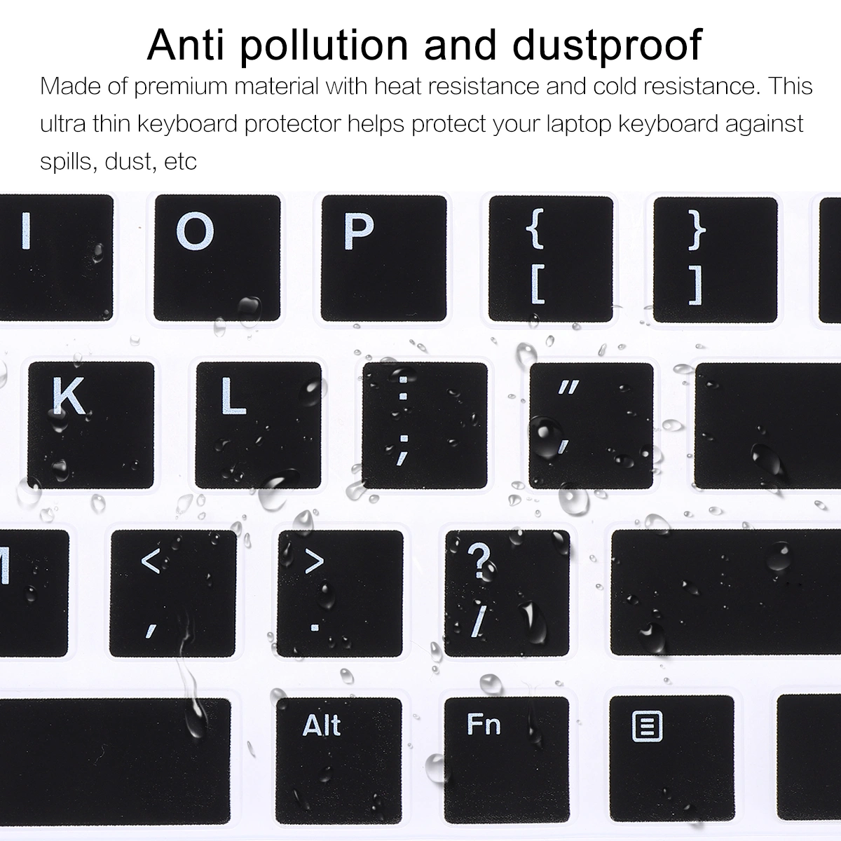 1 Pc Keyboard Protector Compatible for Dell KB216 Wired Keyboard (Black)