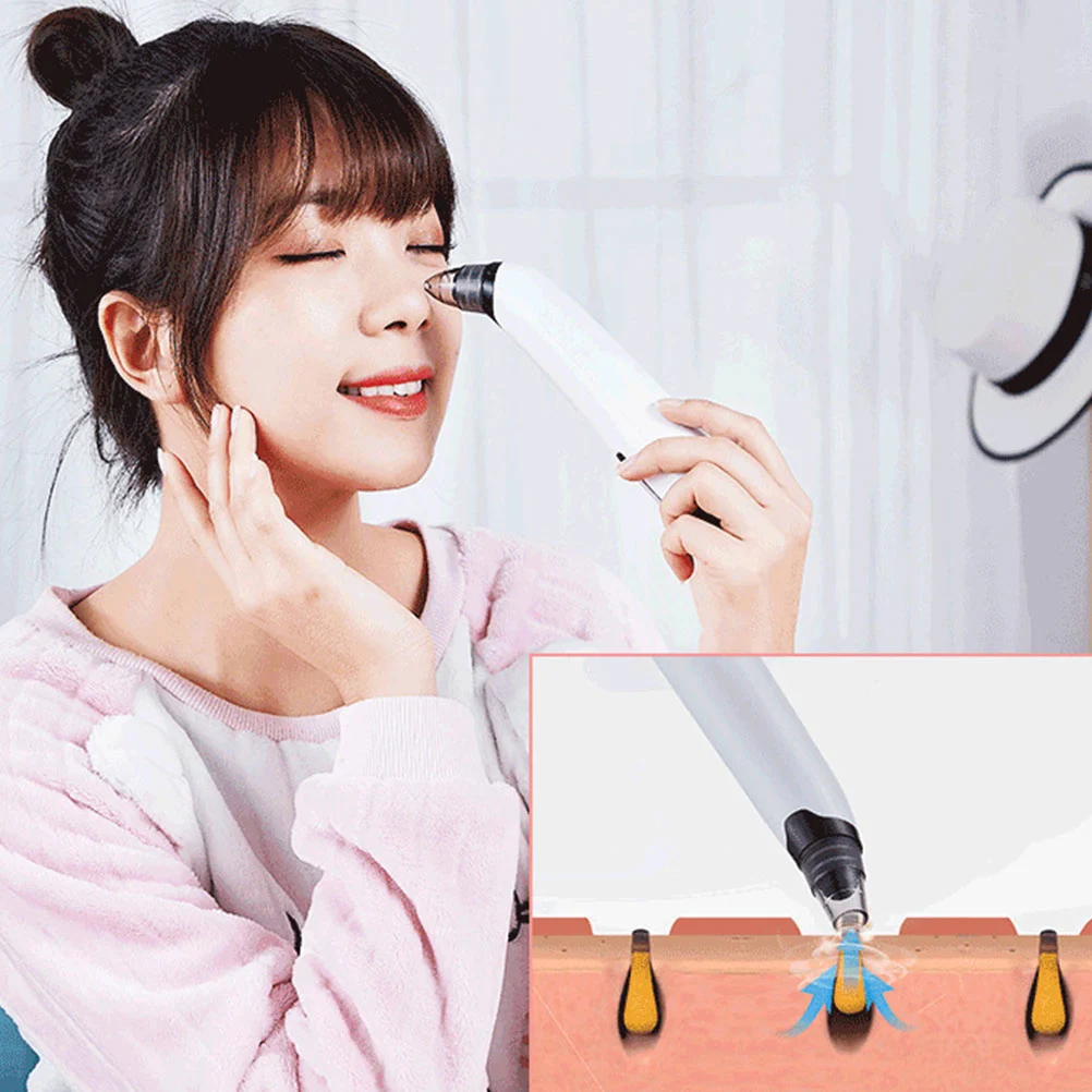 Heat Electric Pore Cleaner Blackhead Suction Instrument Home Beauty Machine for Blackheads (USB)