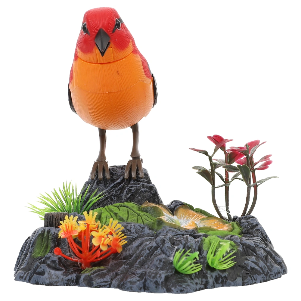 Imitation Bird Toy Electric Sounding Bird Voice Control Toy Garden Plastic Ornament