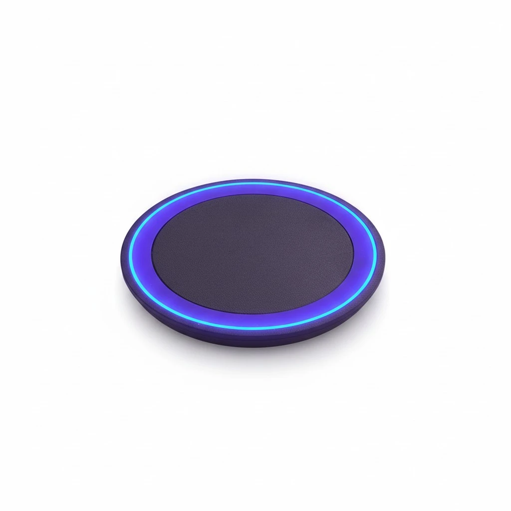 Ultra-slim Wireless Charger Wireless Charging Pad Kit for iOS Android Smart Phones (Black and Blue)