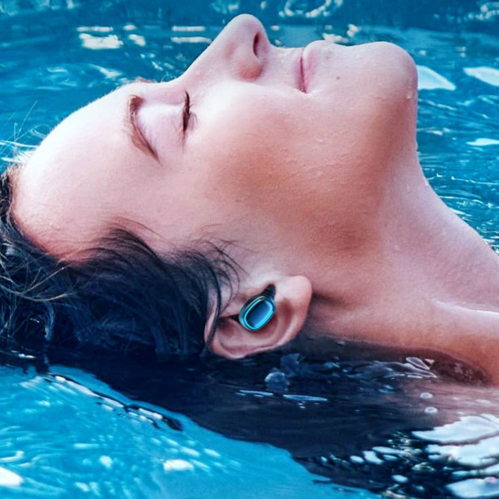 1 Set Digital Display Wireless Earphone Binaural Stereo Wireless Headphones