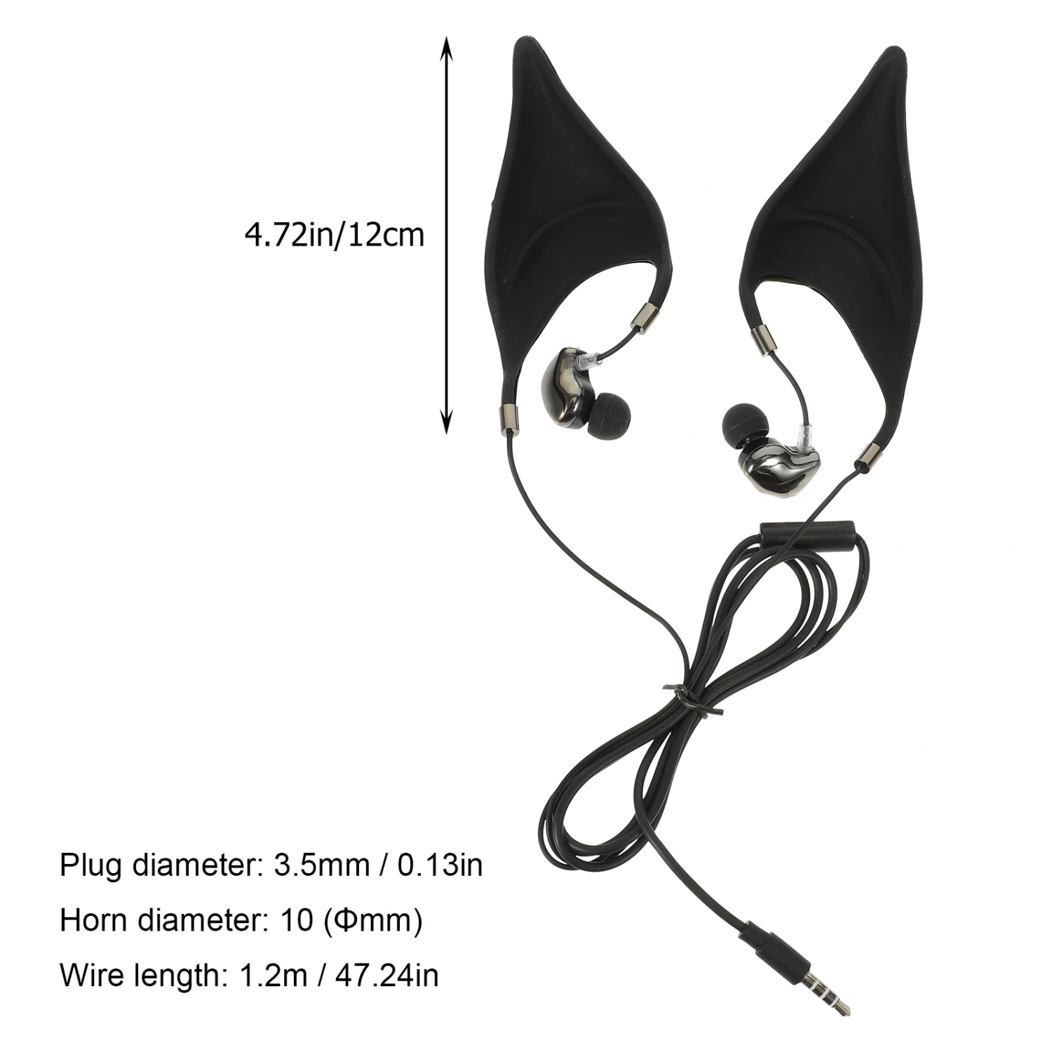 Practical Wired Earphone In-ear Elves Ear Earbuds Earphone with Microphone
