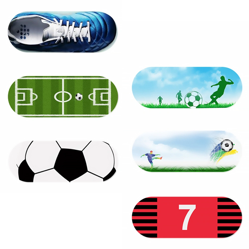 6pcs Football Webcam Cover Camera Privacy Cover for Laptop Desktop Smartphone