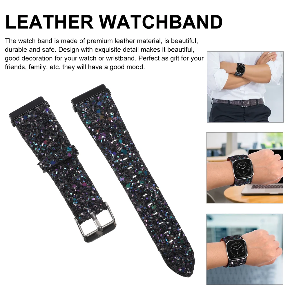 Glitter Watch Strap Compatible with Fitbit Versa/Versa 2/Versa Lite/Versa SE