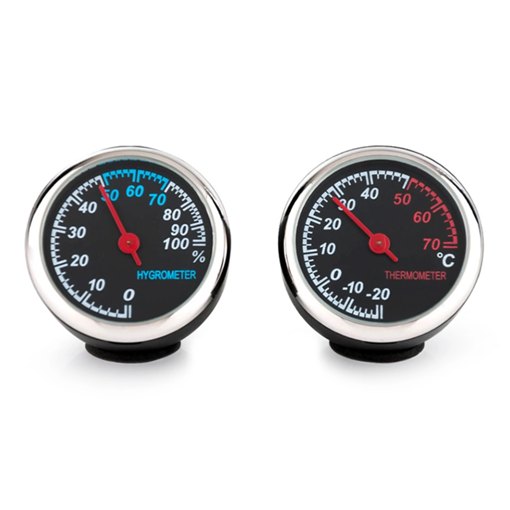 Luminous Mechanical Thermometer Car Dashboard Thermometer Mini Vehicle Scale Steel Core Pointer for Car(Thermometer)