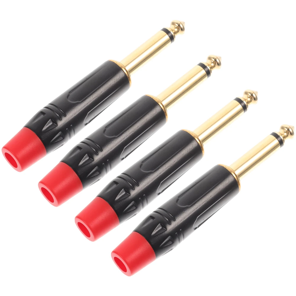 4pcs Guitar Audio Cable Adapter Replacement Adapter Professional Audio Converter