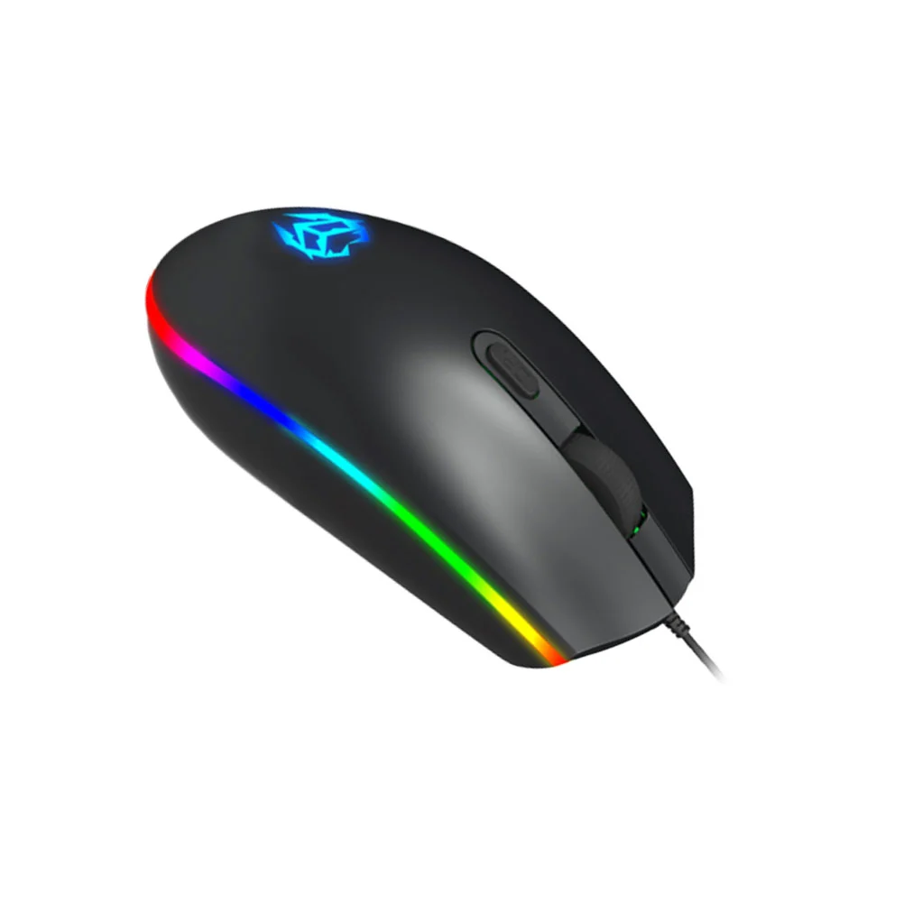Desktop Notebook Gaming Mouse Wired Luminous Mouse USB Plug Computer Mouse Black