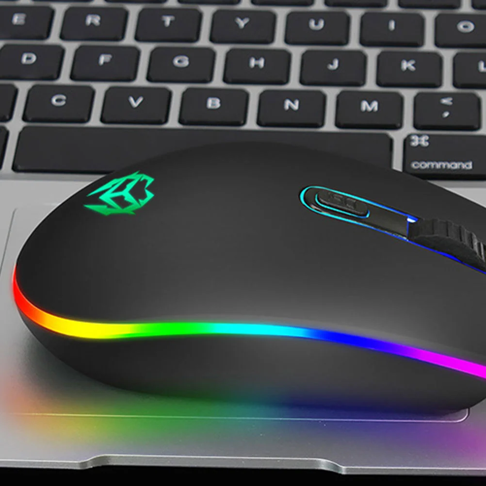 Desktop Notebook Gaming Mouse Wired Luminous Mouse USB Plug Computer Mouse Black
