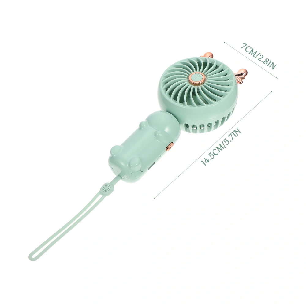 1 set of Portable Cooling Fan Rechargeable Summer Fan Mini USB Handheld Fan