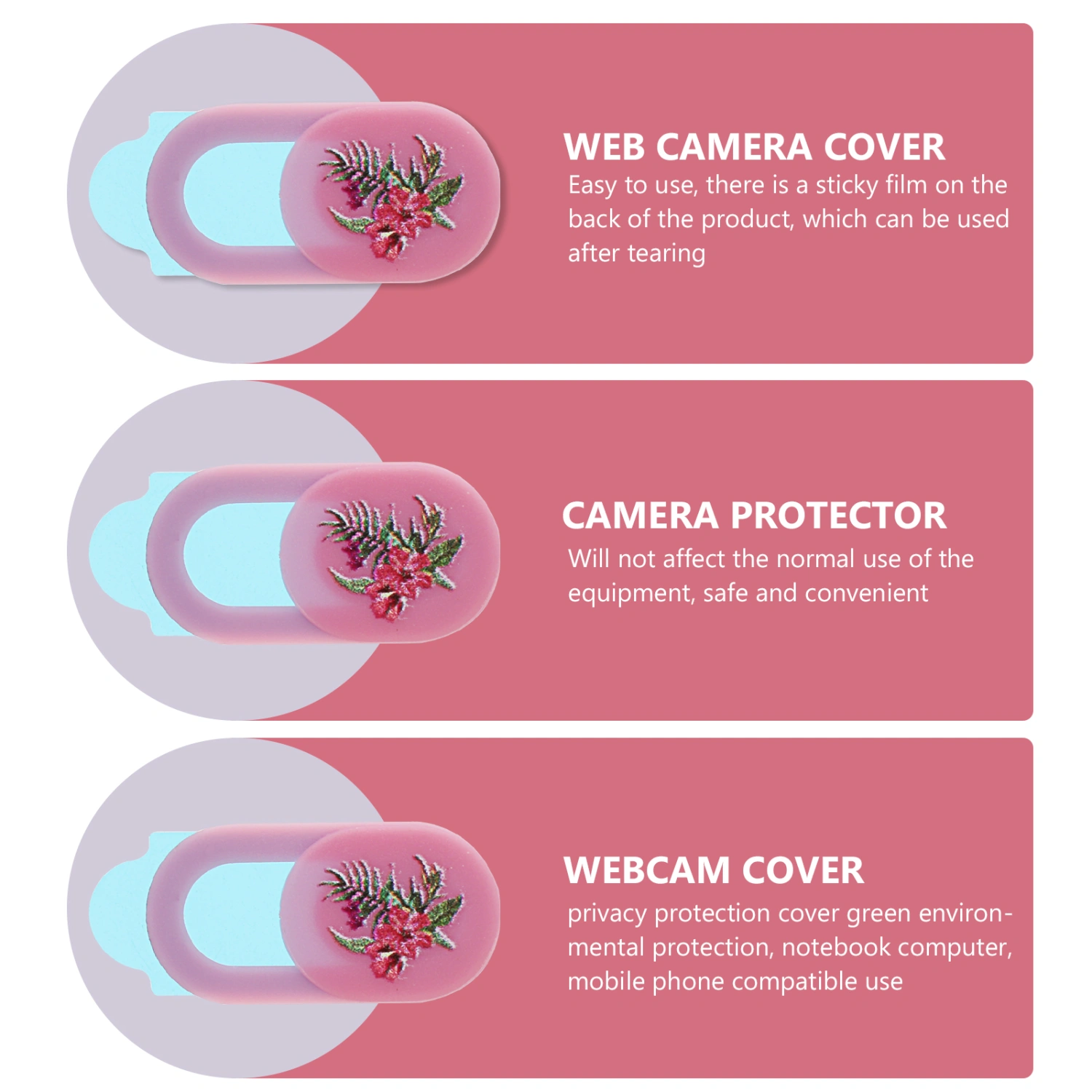 4Pcs Webcam Covers Web Camera Covers Webcam Blocking Covers Protective Covers