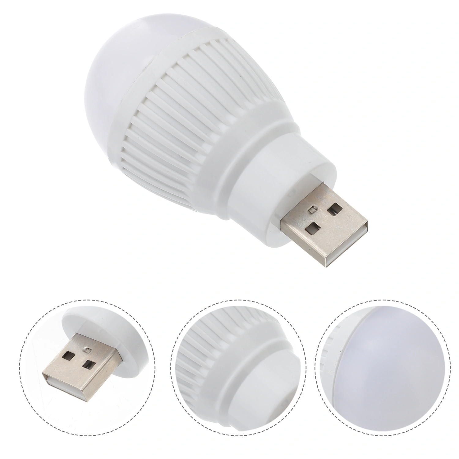 LED Night Light Mini Portable USB Bulb Lamp for Reading (Random color)
