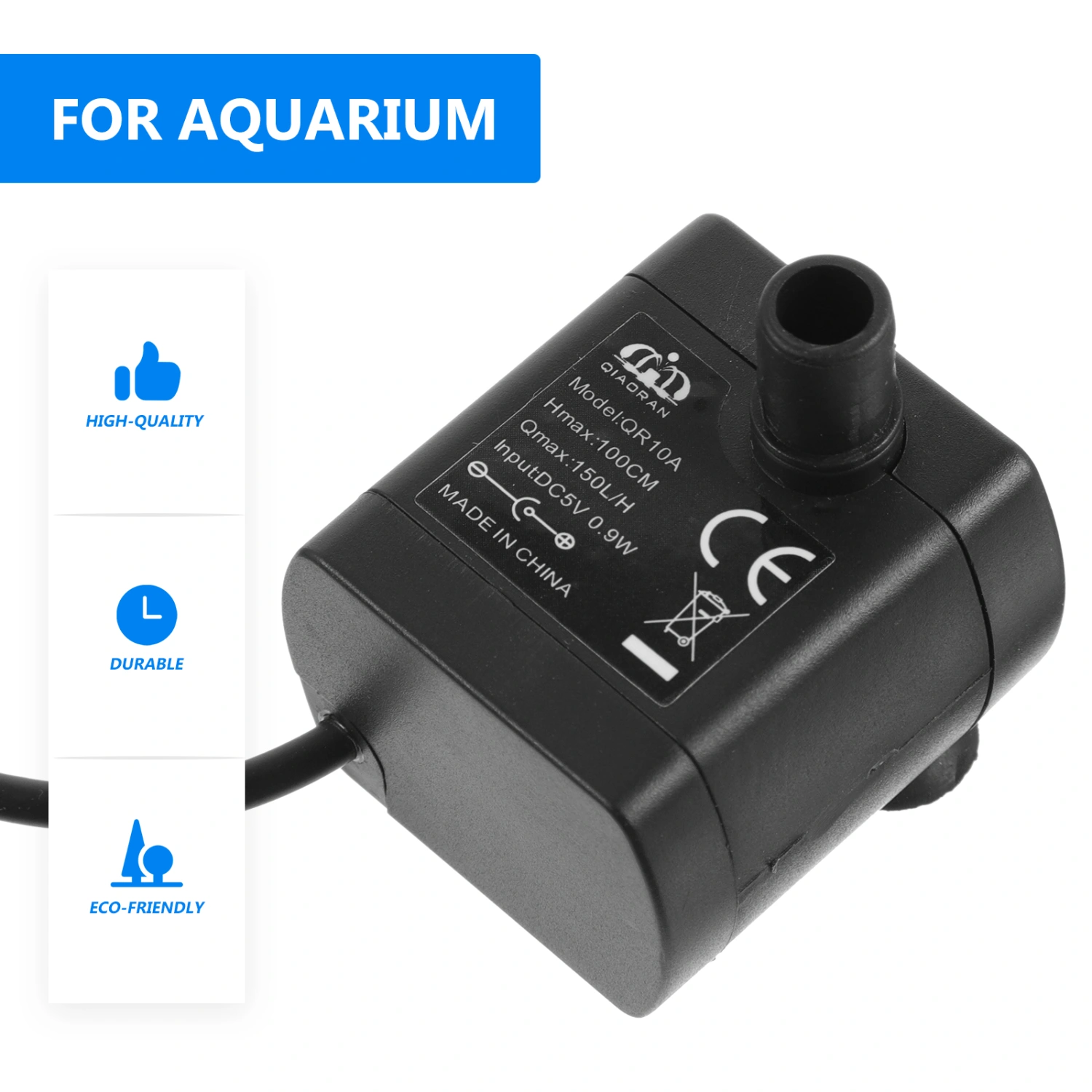 1pc Pet Fountain Pump Durable Submersible Water Pump Pet Water Drinking Pump