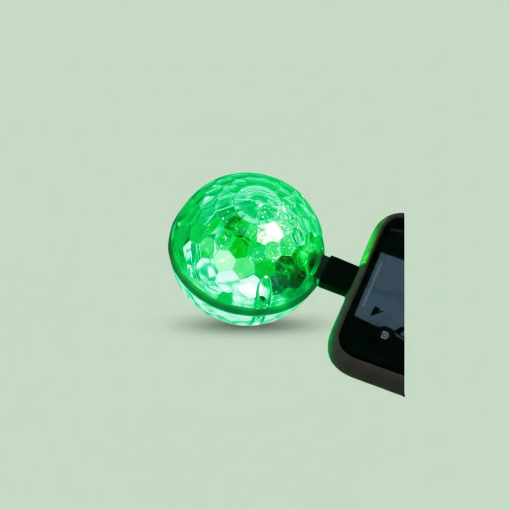 1Pc USB Mini Disco Lights Portable Light USB Powered LED Stage Ball DJ Lighting