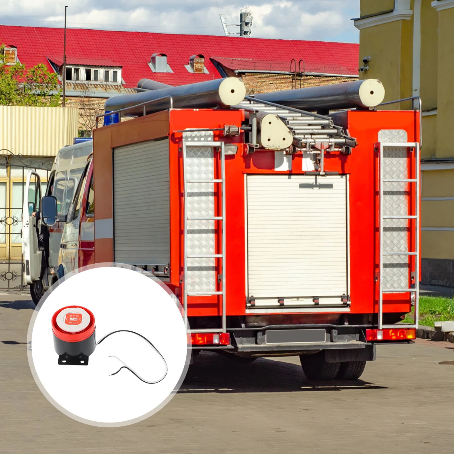 Creative Car Alarm Portable Car Alarm System Practical Car Reverse Siren
