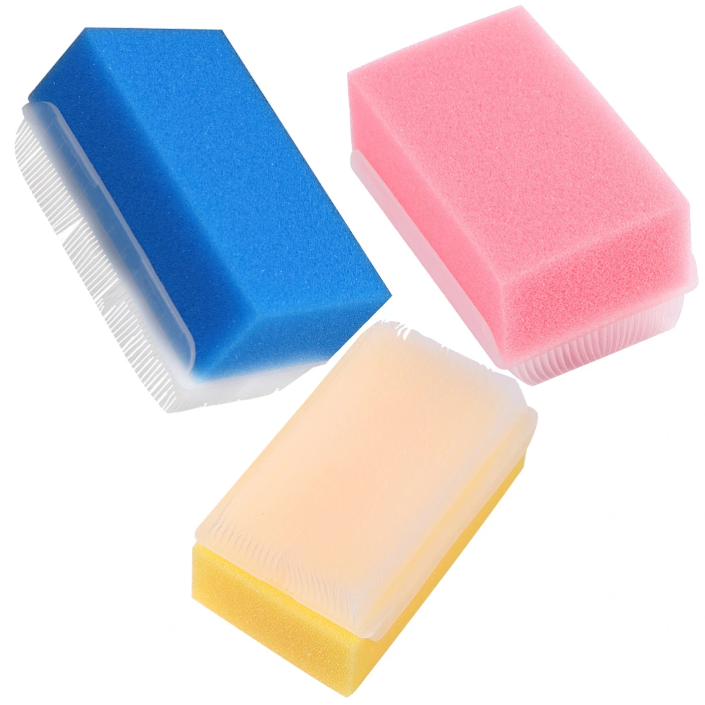 3Pcs Baby Sensory Brushes Baby Sensory Integration Training Brushes Baby Bath Sponges