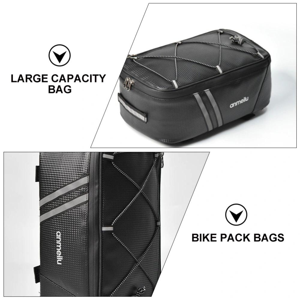 1pc Useful Bike Pack Bags Waterproof Electric Bike Rear Durable Bike Tail Bag