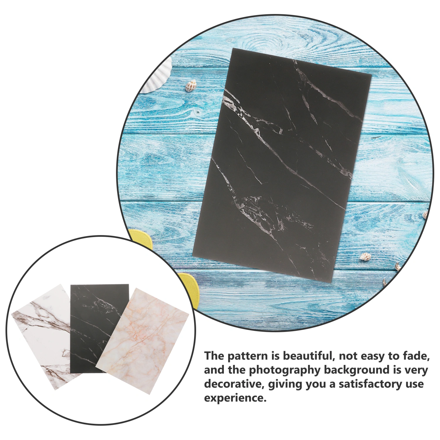 3pcs Photo Backdrop Boards Reusable Photo Backdrop Props for Food Cosmetics Jewelries