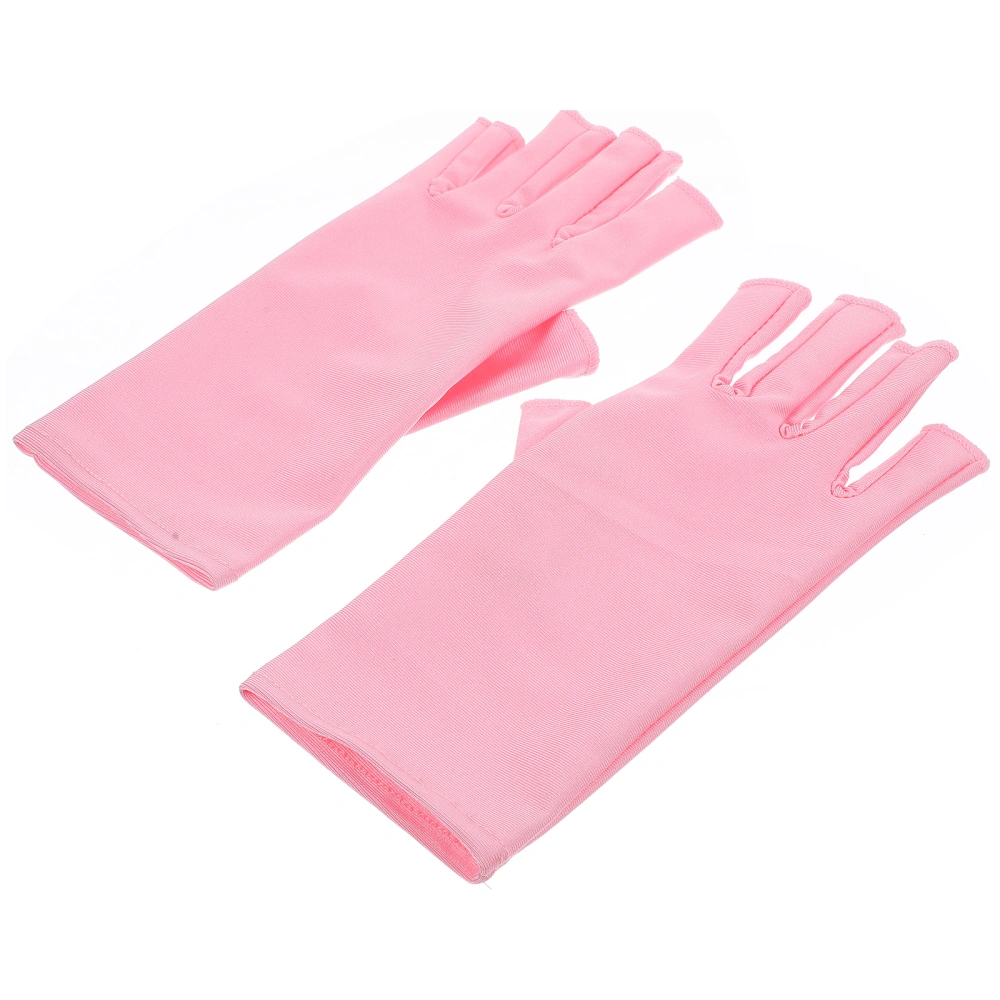 1 Pair Manicure UV Gloves Nail UV Gloves Nail Art Anti-UV Gloves Protective Gloves