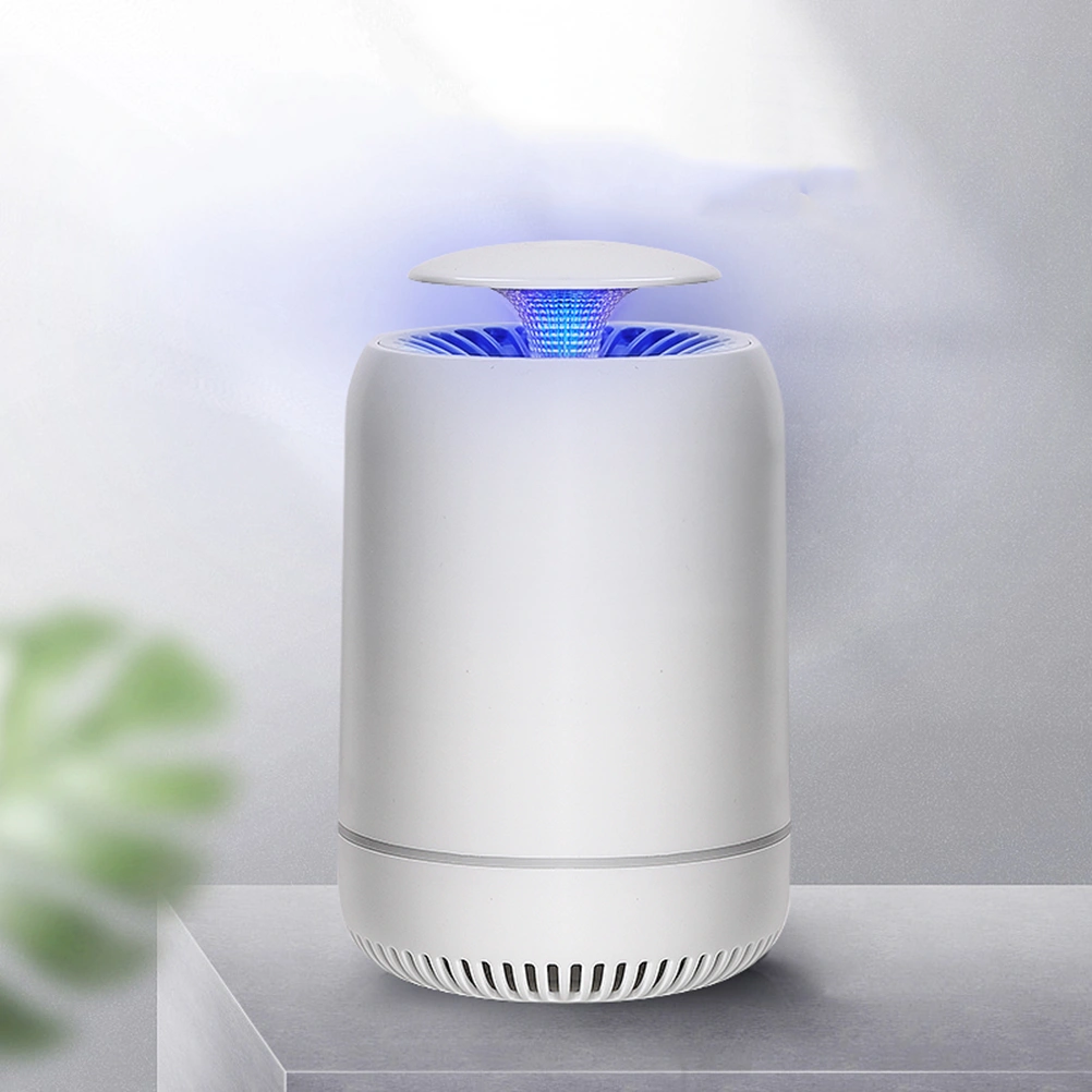 1 Pcs Wireless USB Mosquito Killer Lamp Home Use Photocatalyst Physical Mosquito Killer USB Anti Mosquito Lamp (White)