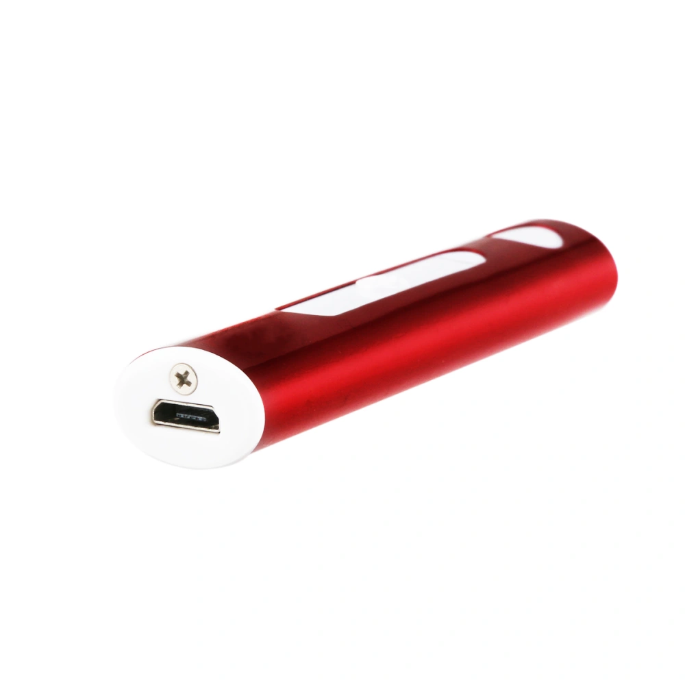 Eco-friendly Windproof Portable Micro USB Rechargeable Cigarette Lighter with LED Flashlight (Random Color)