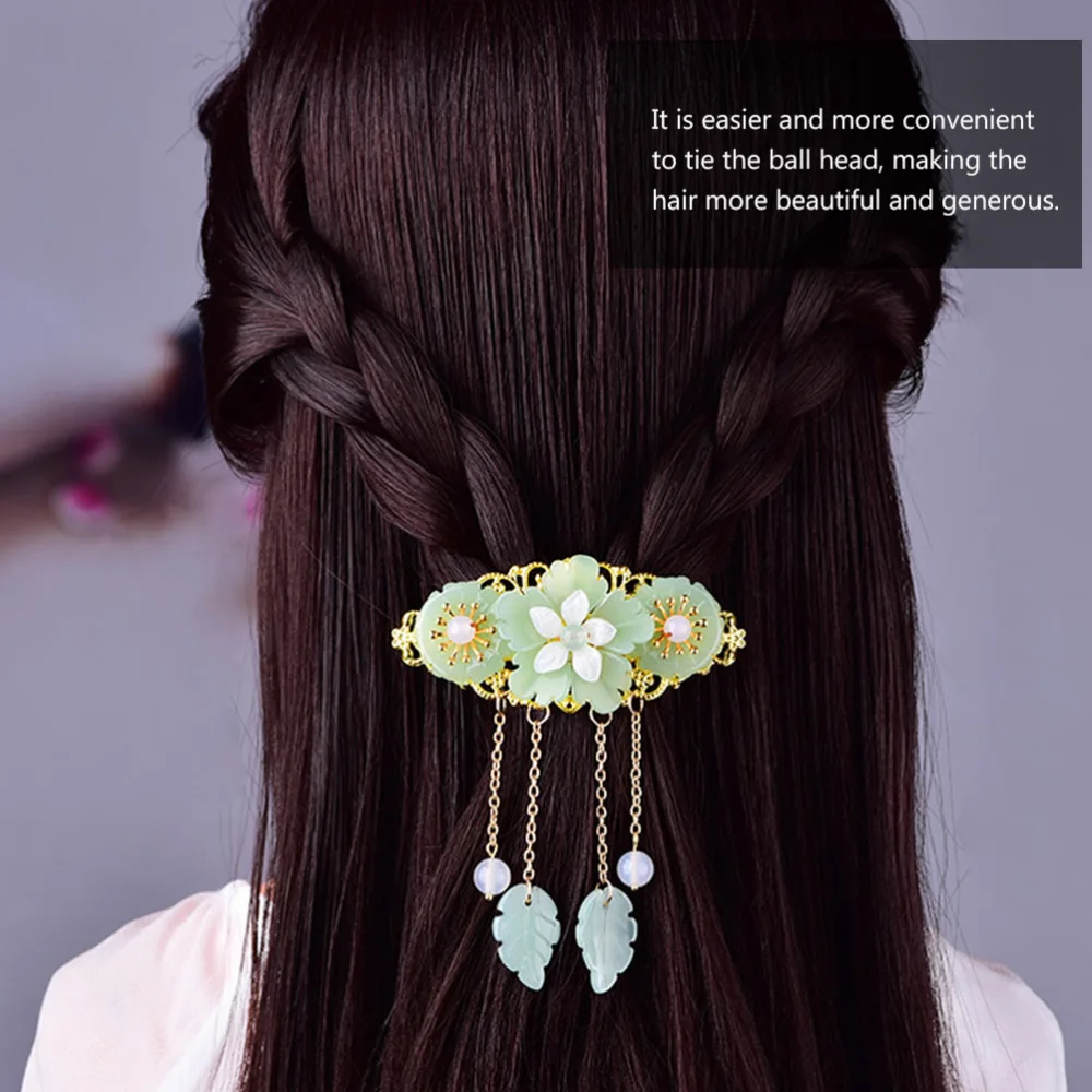 1Pc Retro Style Lifelike Anagallis Hair Clips Flower Ponytail Bobby Pin