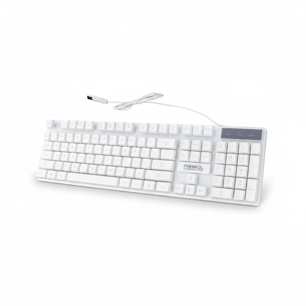 1 Pc Wired Keyboard Waterproof Gaming Keyboard Office Laptop Illuminate Keyboard