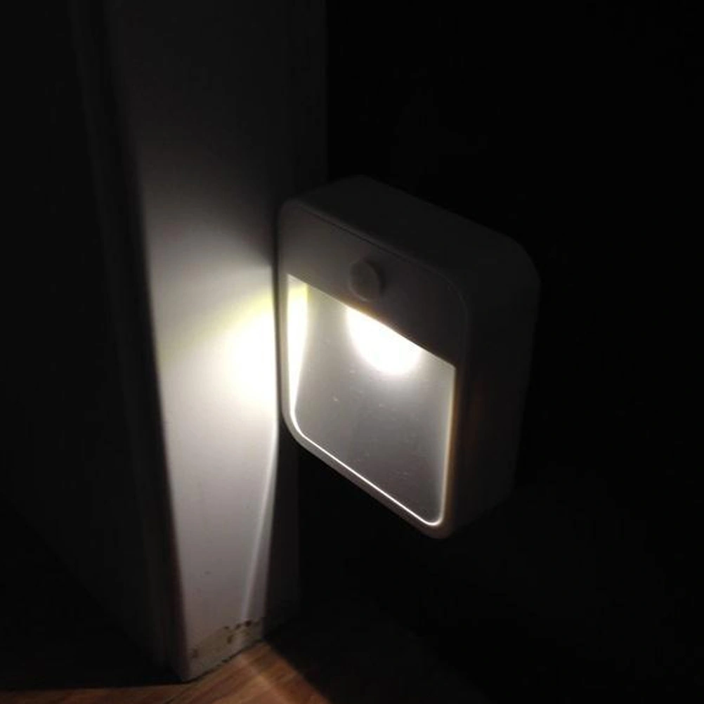 LED Motion Sensor Light Intelligent Light Human Body Infrared Light Induction Lamp Motion Activated Night Light - Without Batteries (0.3W, White Light)