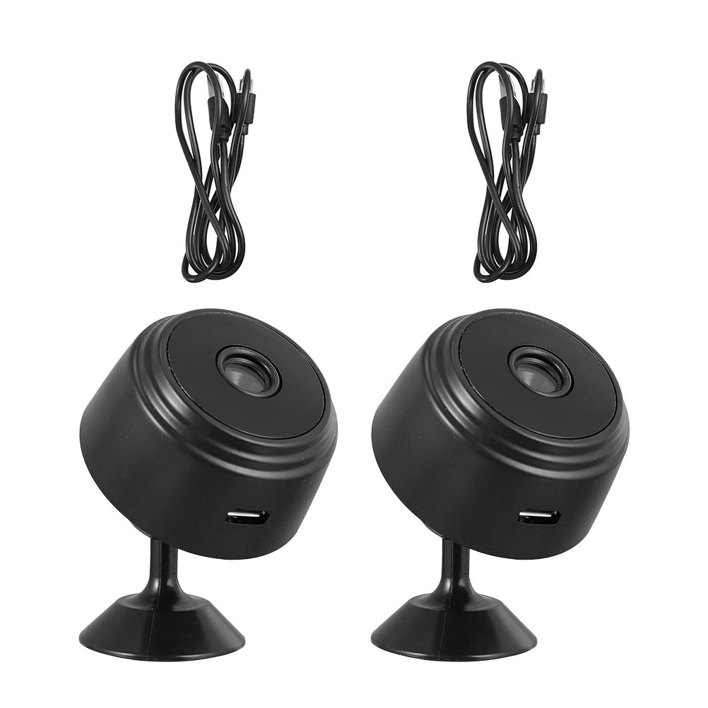 2pcs Security Camera 1080P Night Vision Motion Detection WiFi Indoor Camera