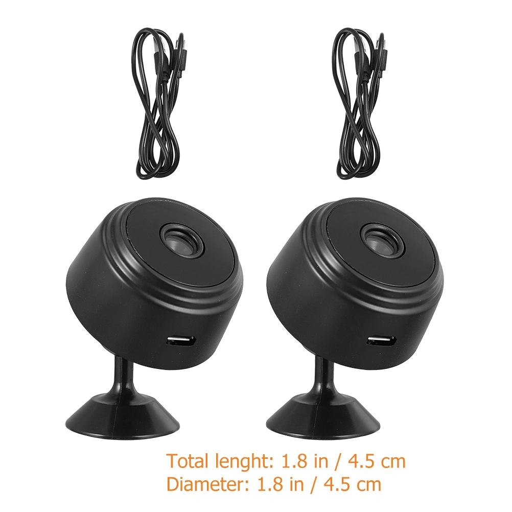 2pcs Security Camera 1080P Night Vision Motion Detection WiFi Indoor Camera