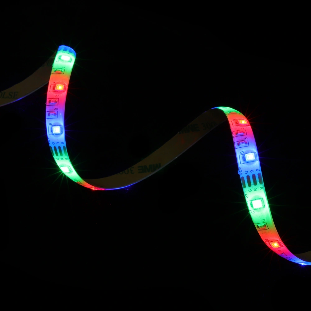 1M Strip Lights Waterproof 3528 LED Lights Strip for Birthday Christmas Party Decoration with USB Cable and Mini 3 Keys