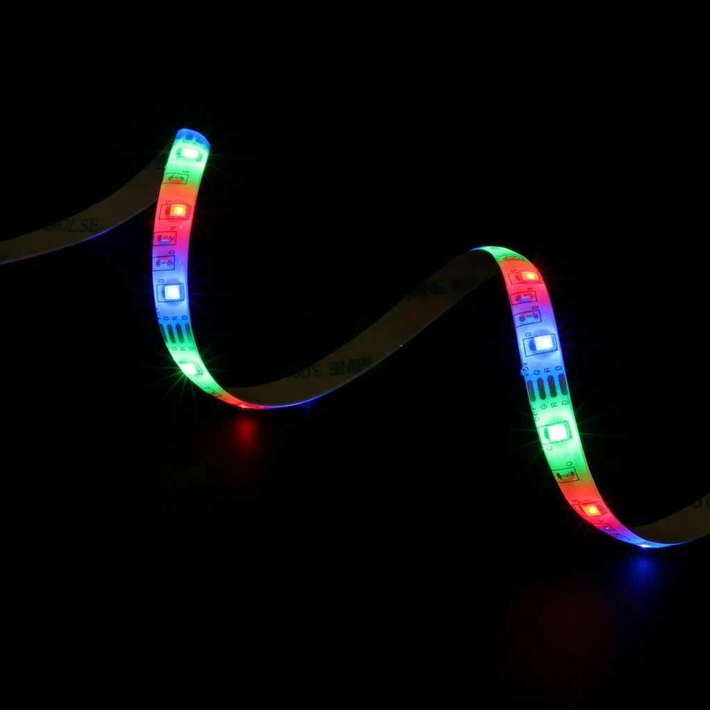 1M Strip Lights Waterproof 3528 LED Lights Strip for Birthday Christmas Party Decoration with USB Cable and Mini 3 Keys